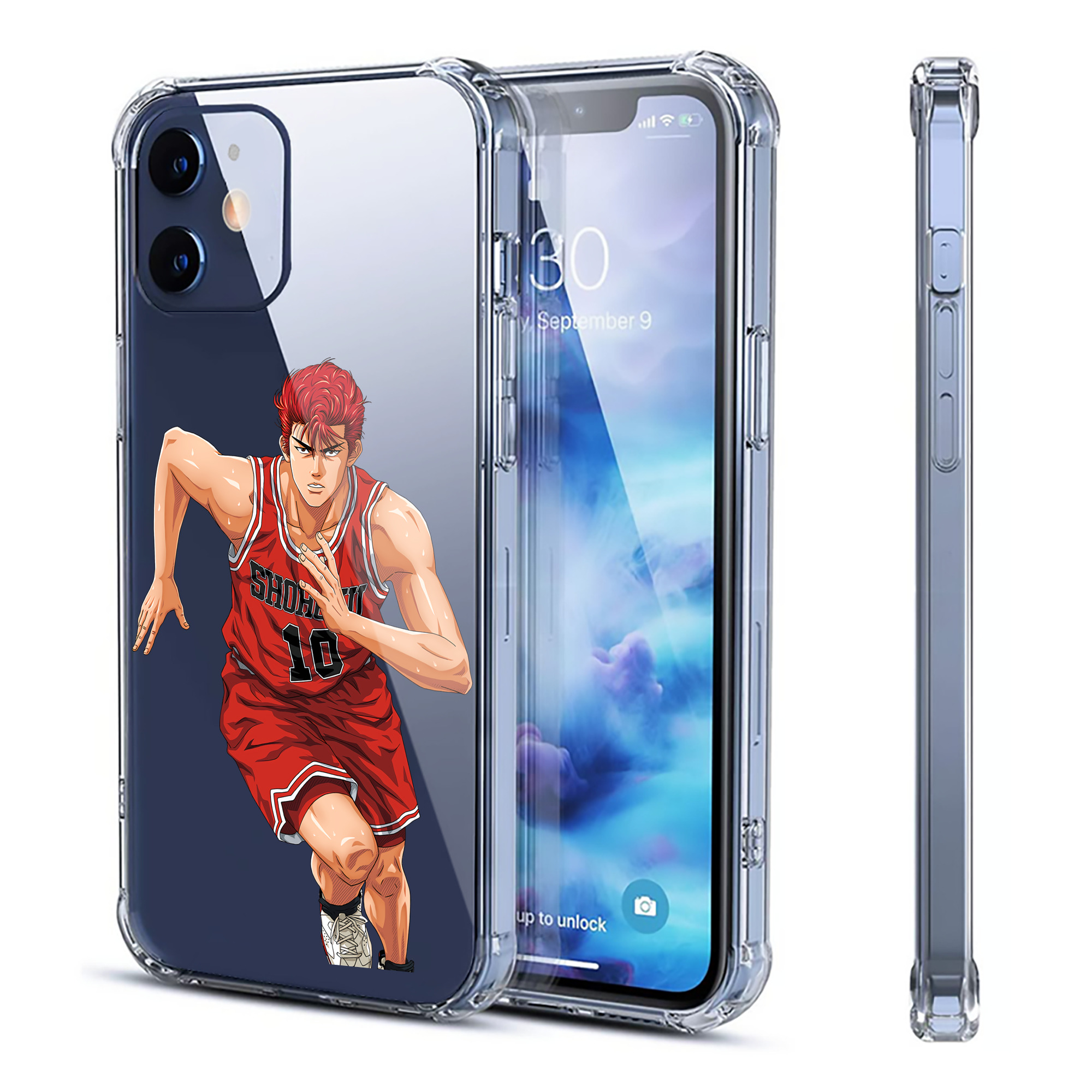 （画像用） SLAM DUNK／スラムダンク 【iPhone 12シリーズ対応】透明スマホケース（クリアソフトケース）